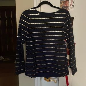Joules navy with stars harbor print size 6 new with tags